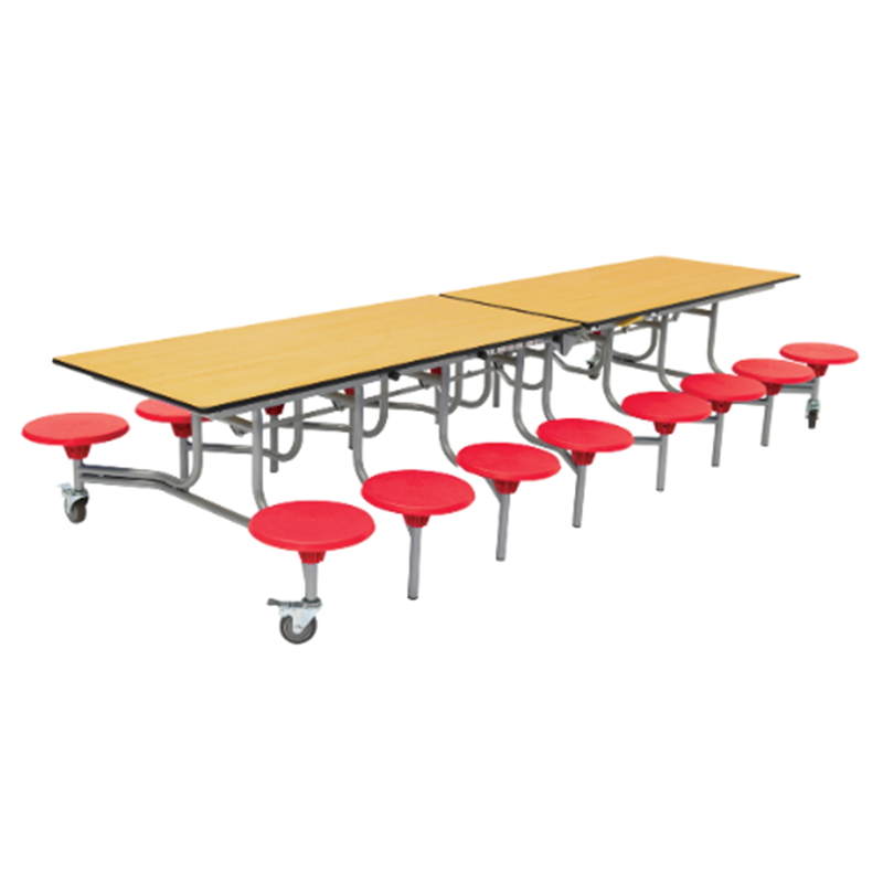 SpaceRight Sixteen Seat Rectangular Mobile Folding Dining Table